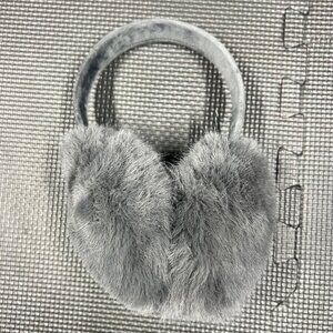 J.Crew Faux Fur Gray Earmuffs For Winter & Cold Weather
